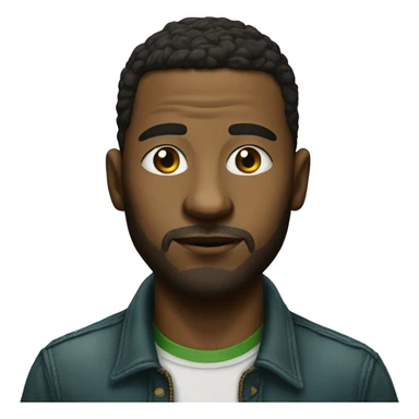 realistic portrait of a male with weed sticker