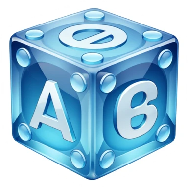 Crystal ABC blocks sticker