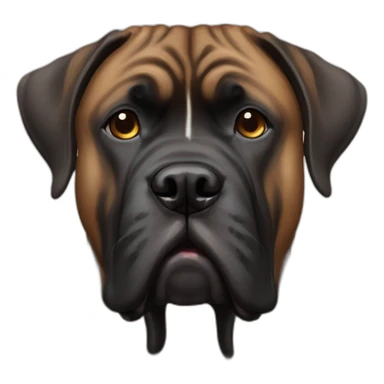 brindle bull mastiff sticker
