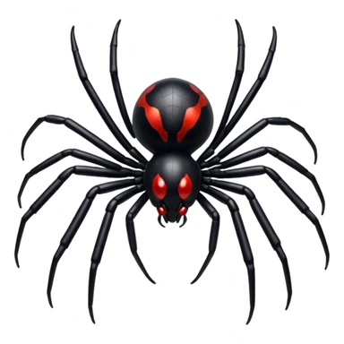 Glitter black widow sticker