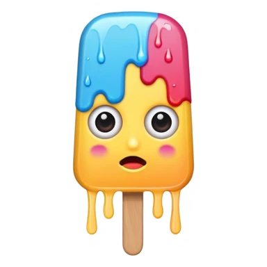 popsicle with eyes sticker