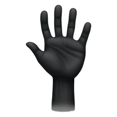black hand showing L sticker