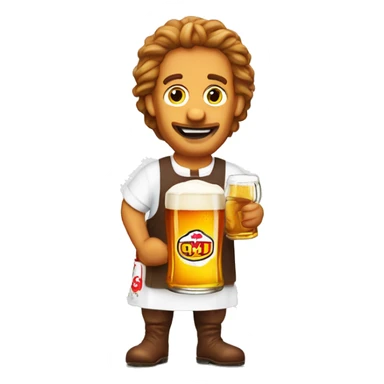 Wienerschnitzel mit Bier  sticker