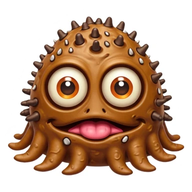 D&D beholder made out of poop sticker