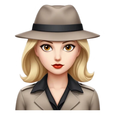 Female spy sticker