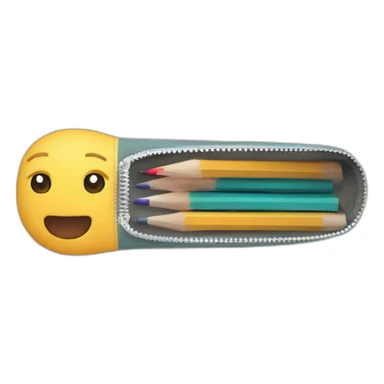 pencil case with zipper sticker