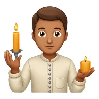 Candle Maker man  sticker