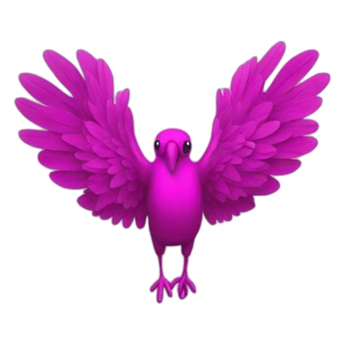 Fächer in magenta sticker