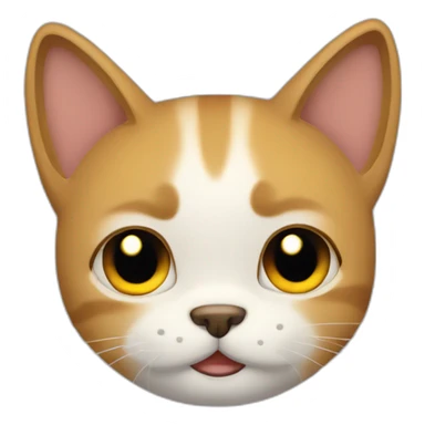 Gato con cara triste llorando sticker