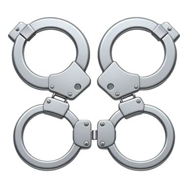 pair of handcuffs sticker