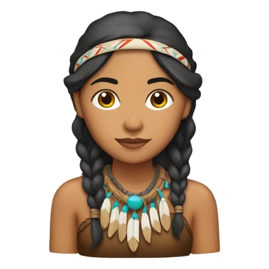 Native American woman  sticker