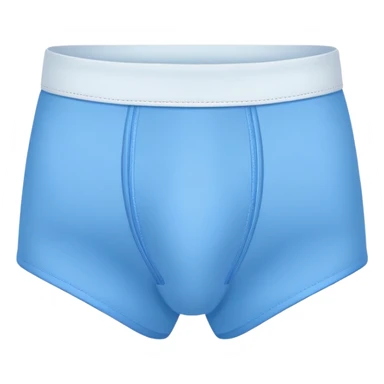 cartoon briefs underwear in blue color sticker