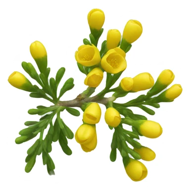 Acacia flower sticker