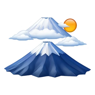 Cinematic Realistic Mount Fuji Emoji  sticker