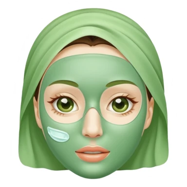 Skincare mask sticker