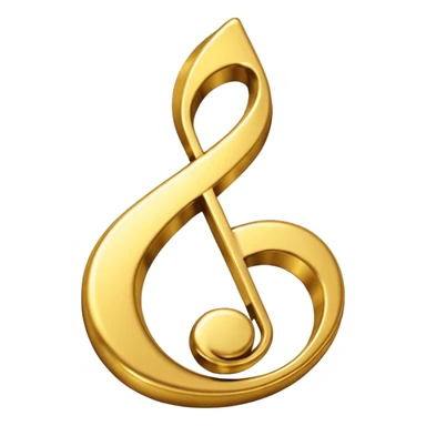 award in form of music note sticker