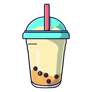 boba tea sticker