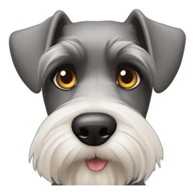 schnauzer heterocromia sticker