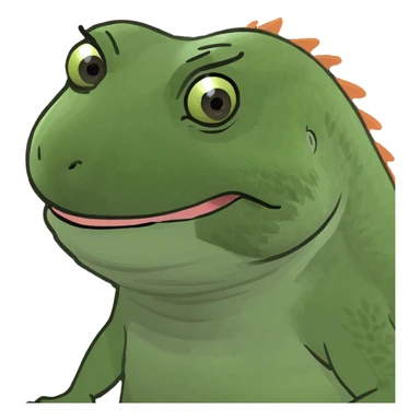 Sassy bearded dragon sticker