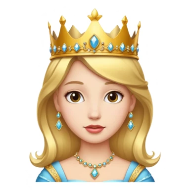 Princess wear crown
 sticker