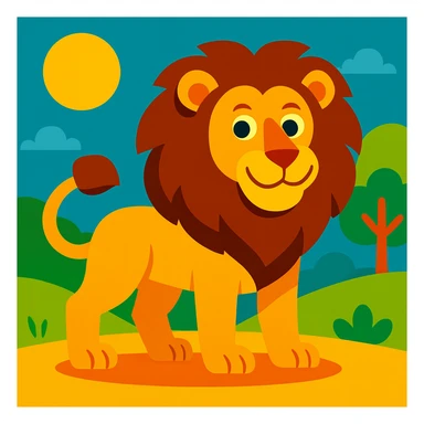 Lion sticker