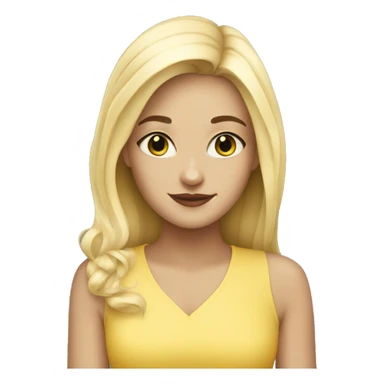 Blonde girl with black cat  sticker