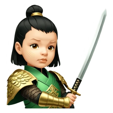 Emerald Samurai sticker