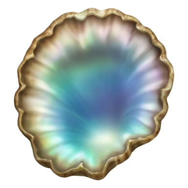 Abalone shell showing the holes sticker