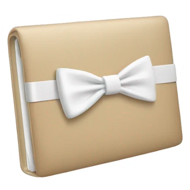 beige macbook with white bow  sticker