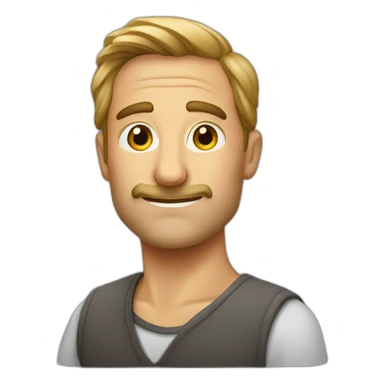 Mann mit grosser langer Nase sticker