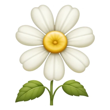 Flor margarita sin verde sticker