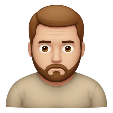 Burly opaque male identity crisis sticker