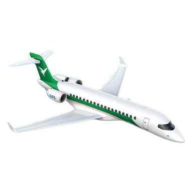 Embraer E-Jet - Embraer (Model Year: 2021) (Iconic colour: Green with white) sticker