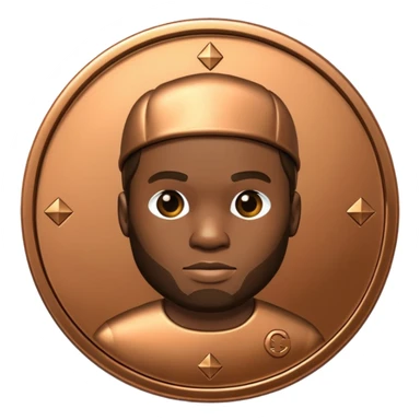 50 cent as  coin sticker