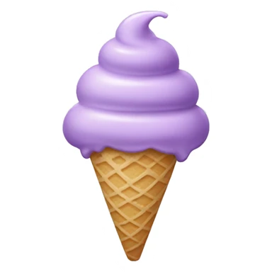 Light purple ice cream sticker