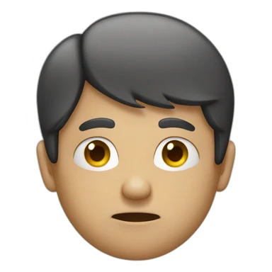 person with serious face making a stop gesture sticker