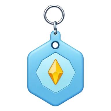 light blue geo tag sticker