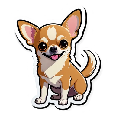 Chihuahua dog sticker