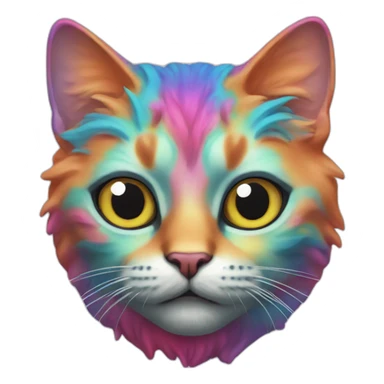 lsd cat sticker