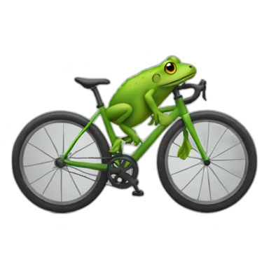 Sapo en bici sticker