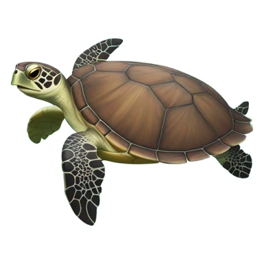 Sea turtle swimming  sticker