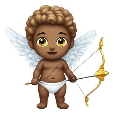 Cupid holding a bow and arrow sticker