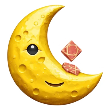 moon made of spam sticker