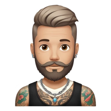 necklace hipster sticker