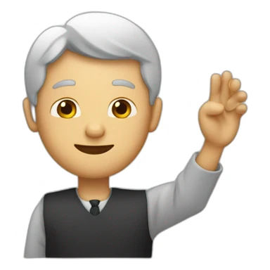 Homme qui fait un doigt d’honneur sticker