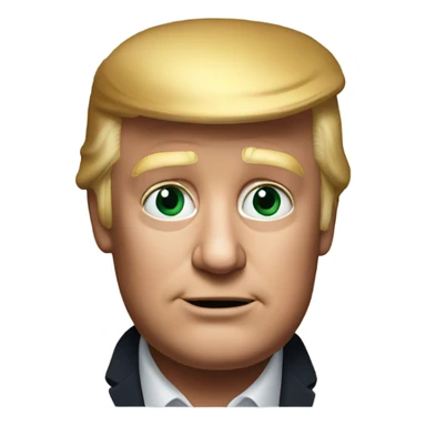 Donald trump photorealistic sticker