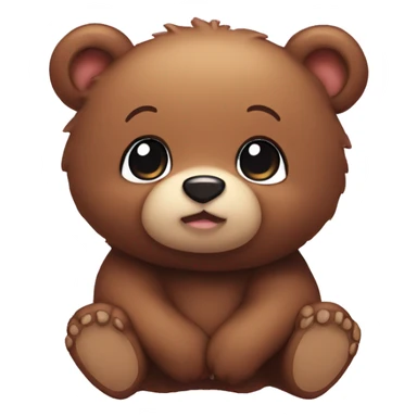 Cute bear chibi sticker