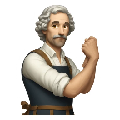 Austrian painter with extend arm sticker