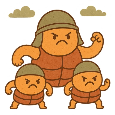 Angry armored cells sticker