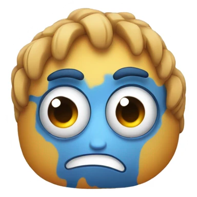 angry foot with eyes sticker